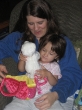 Mandy opening Birthday gifts